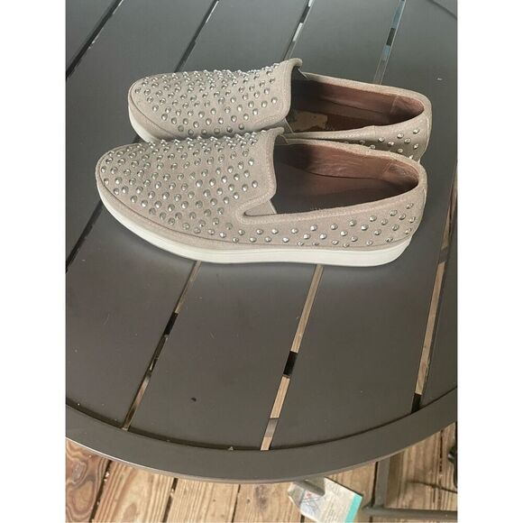 Donald Pliner Women’s Studded Slip on Loafer Gray   Size 8M - Picture 13 of 13